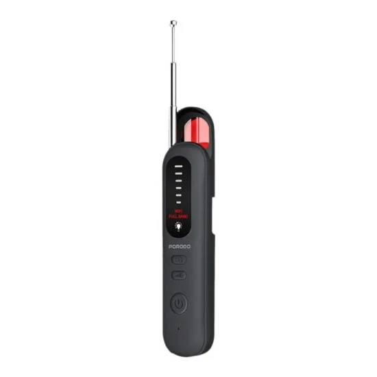 Porodo Spy Guard Wireless Signal & Camera Detector - Black
